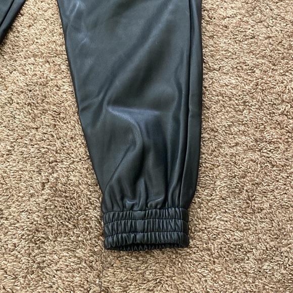 Zara | Faux Leather Joggers - Picture 4 of 7